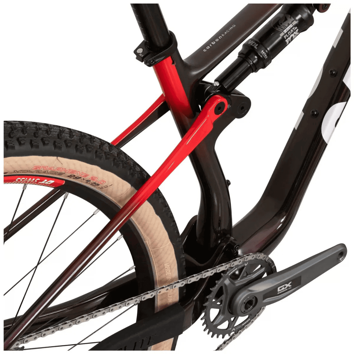 BIKE CALOI ELITE CARBON FS RACING 12V COR PRETO/VERMELHO