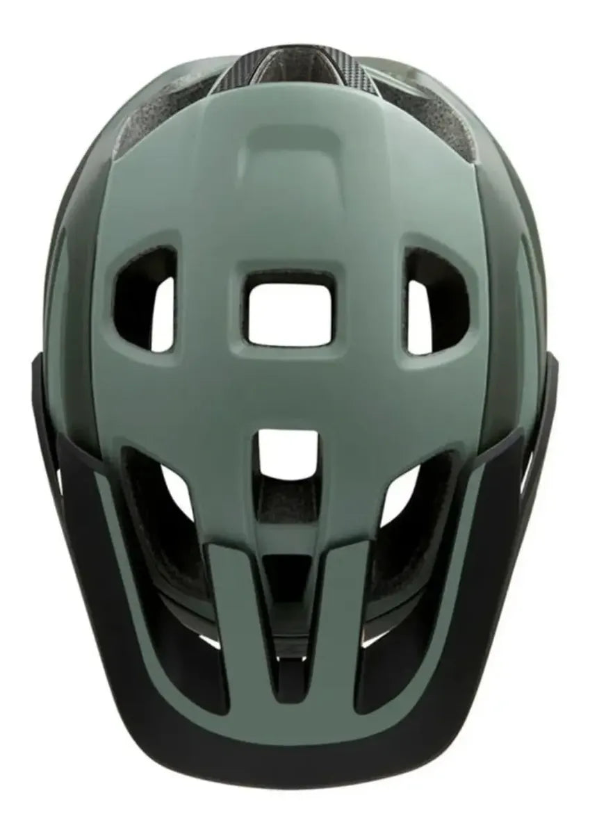 CAPACETE MTB JACKAL TAM M COR VERDE ESCURO/AMARELO