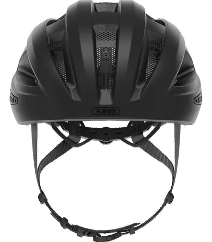 CAPACETE ABUS MACATOR PRETO BRILHANTE TAM M 52 58 CM