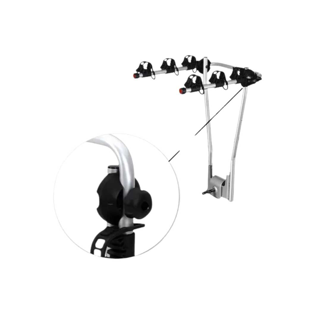 SUPORTE THULE HANGON INCLINAVEL ALUMINIO PARA ENGATE PARA 3 BICICLETAS  Preto