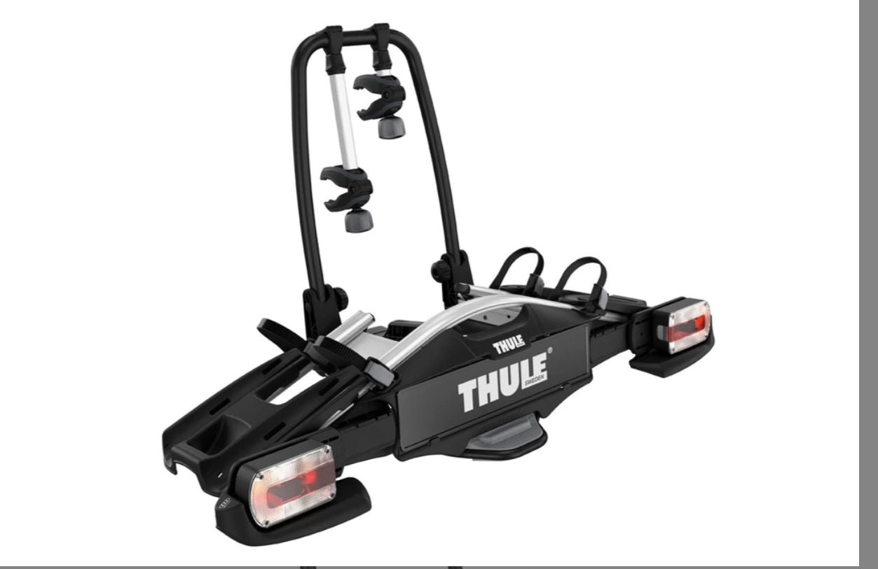 SUPORTE THULE VELOCOMPACT PARA 2 BICICLETAS PARA ENGATE  Preto