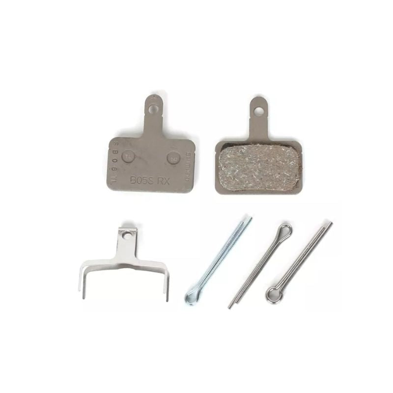 PASTILHA DE FREIO SHIMANO B05S COM 3 TIPOS DE PINO separada  SHIMANO Cinza