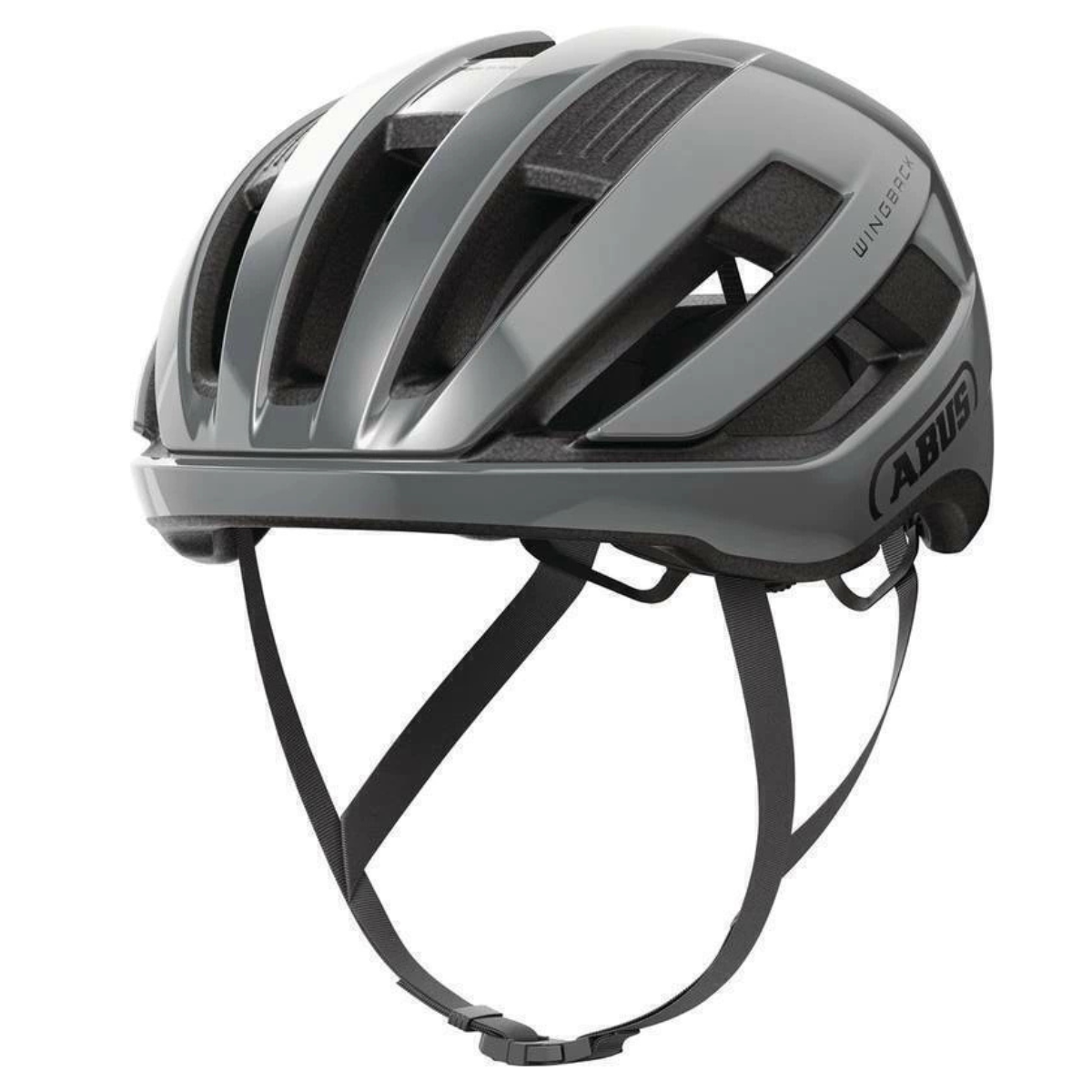 CAPACETE CICLISMO ABUS WINGBACK CORRIDA CINZA TAM P 51-55 CM