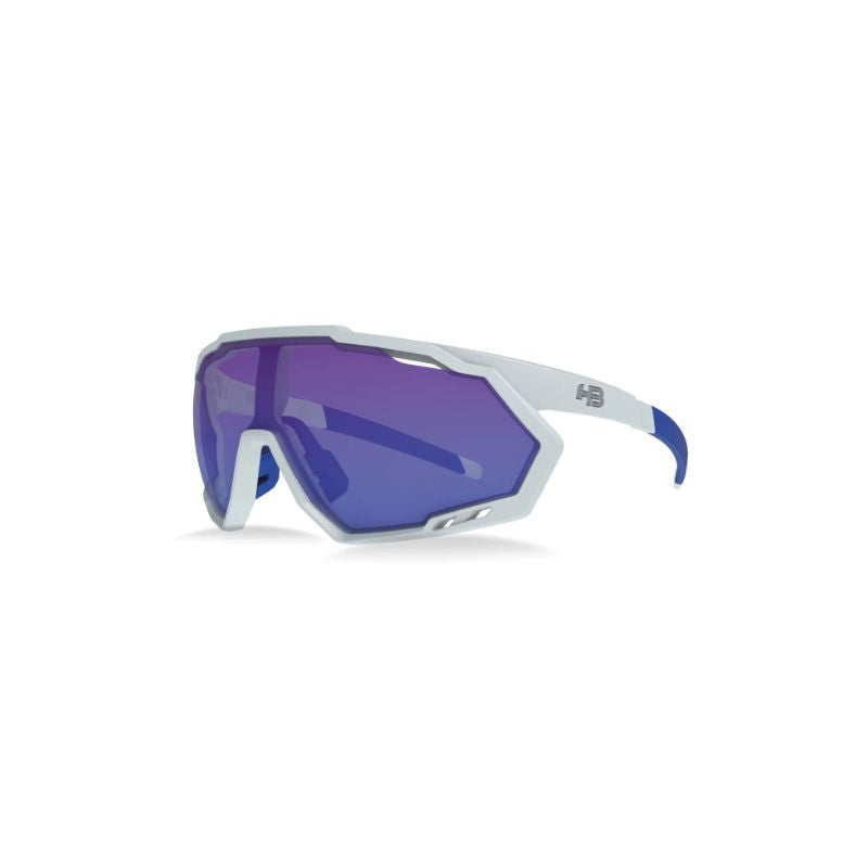 OCULOS HB SPIN FILTRO 3 UV BRANCO/AZUL ESCURO C/ 2 LENTES AZUL E TRANSPARENTE