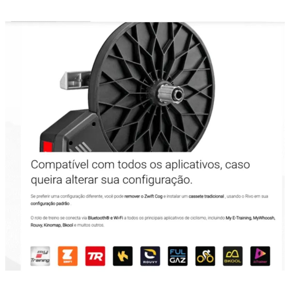 ROLO DE TREINO ELITE RIVO COM ZWIFT COG E CLICK