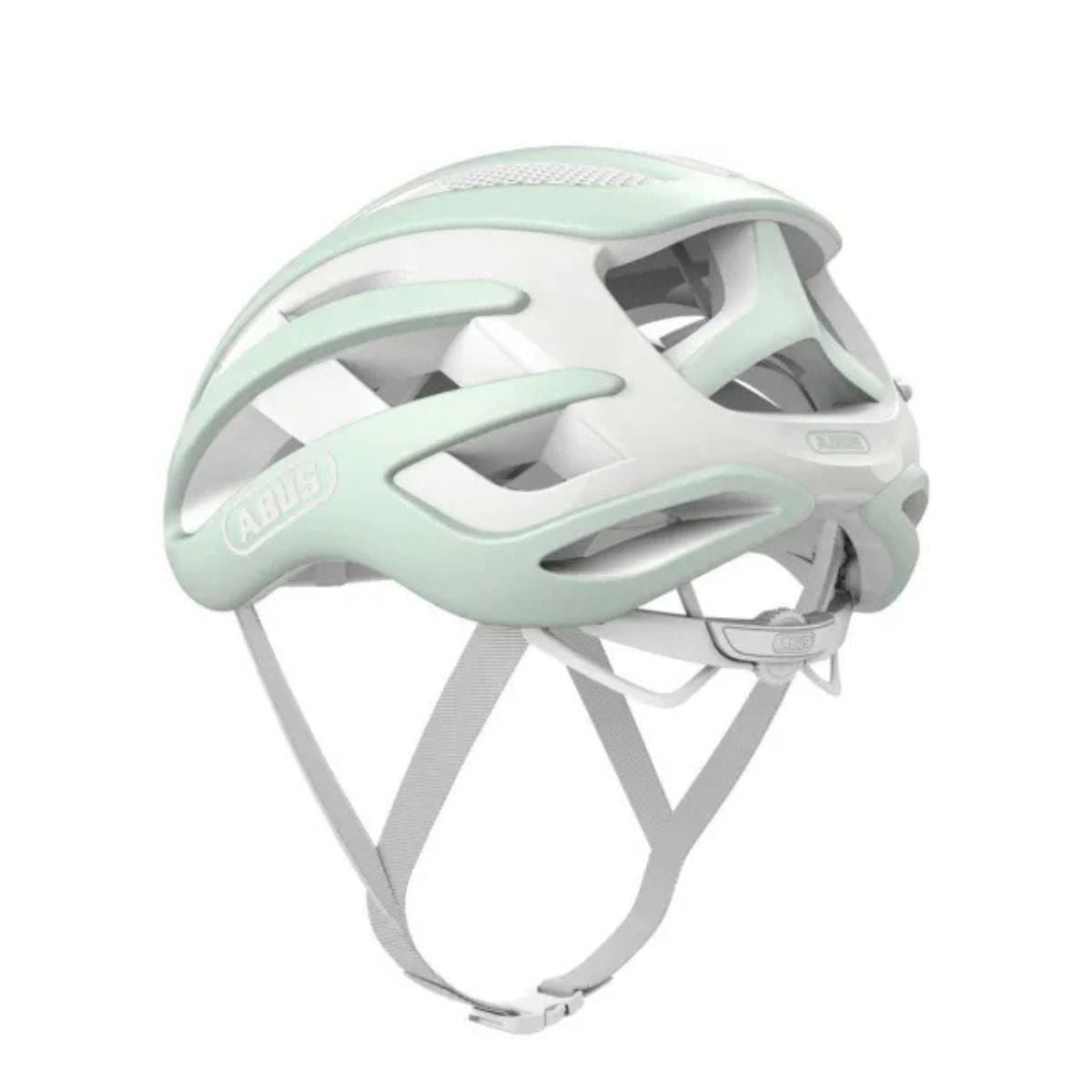CAPACETE ABUS AIRBREAKER MENTA E BRANCO TAM P
