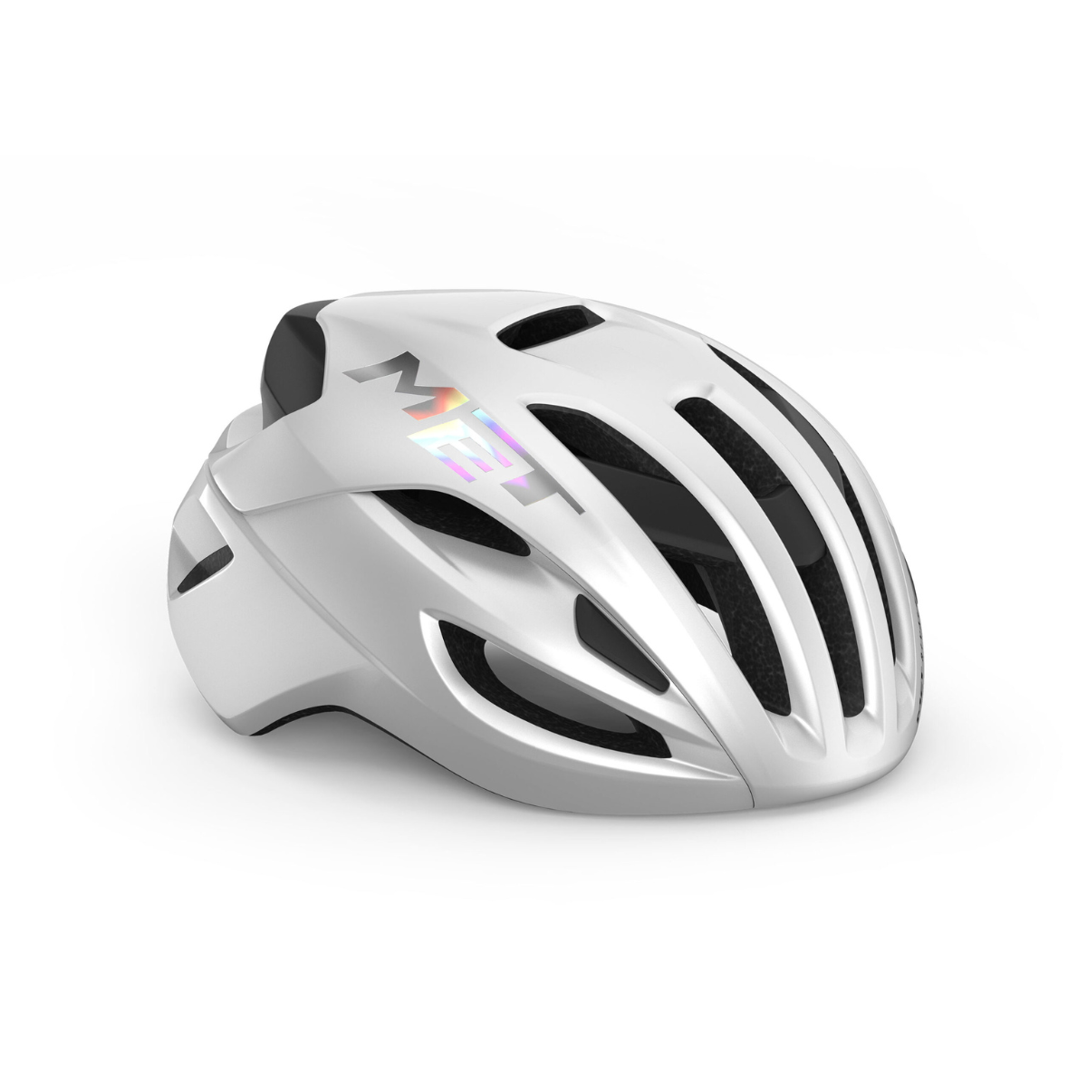 CAPACETE MET ROAD RIVALE MIPS BRANCO HOLOGRAFICO TAM M (56-58)