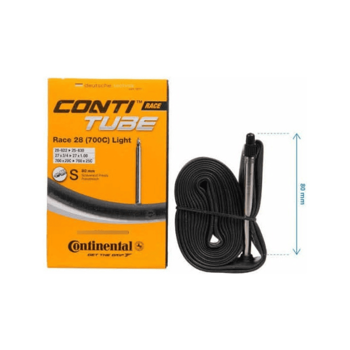 CAMARA CONTINENTAL ROAD 700X18/25C 80mm