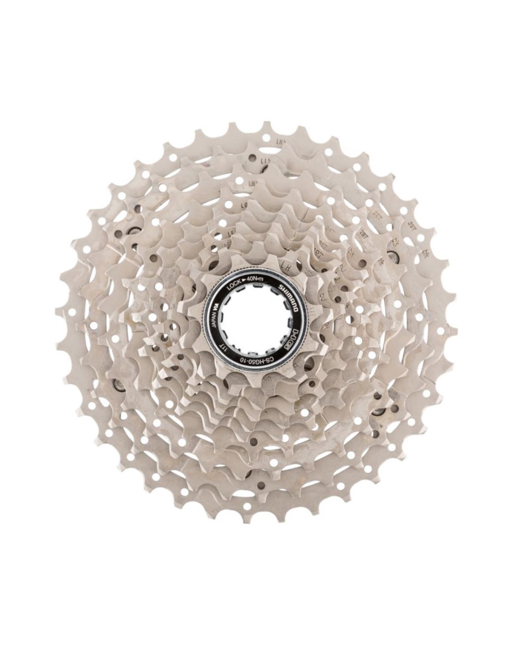 CASSETE SHIMANO SPROCKET 10V CS-HG50 11/36D 11/36D PRATA