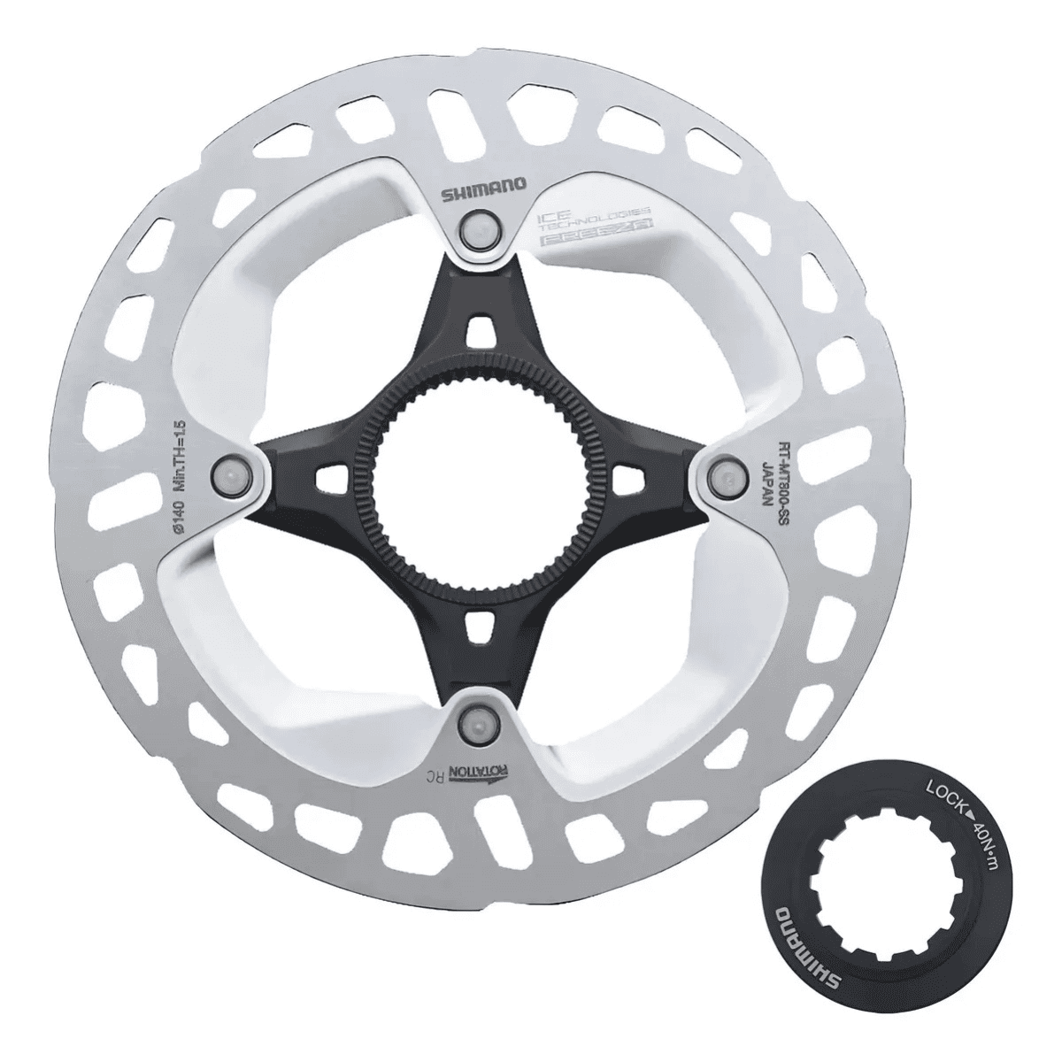 DISCO ROTOR RT-MT800 140MM ESTRIADO INTERNO C LOCK