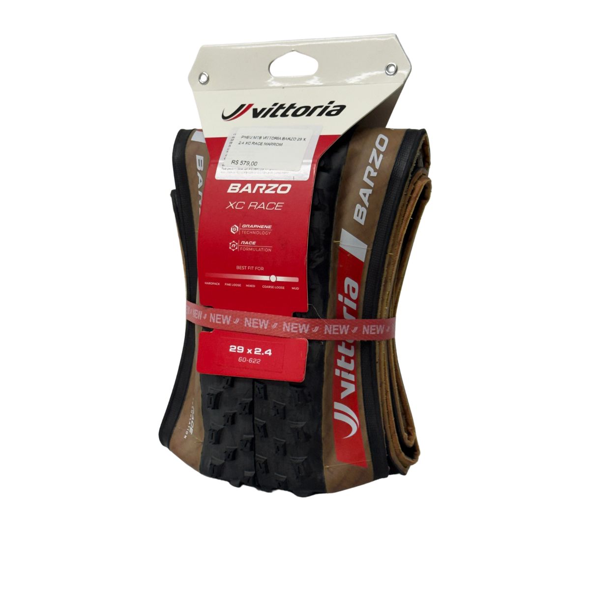 PNEU VITTORIA MTB BARZO XC RACE 29X2.4 MARROM