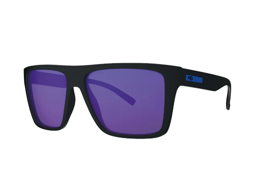 OCULOS HB FLOYD FILTRO 3 UV PRETO FOSCO C/ LENTE AZUL
