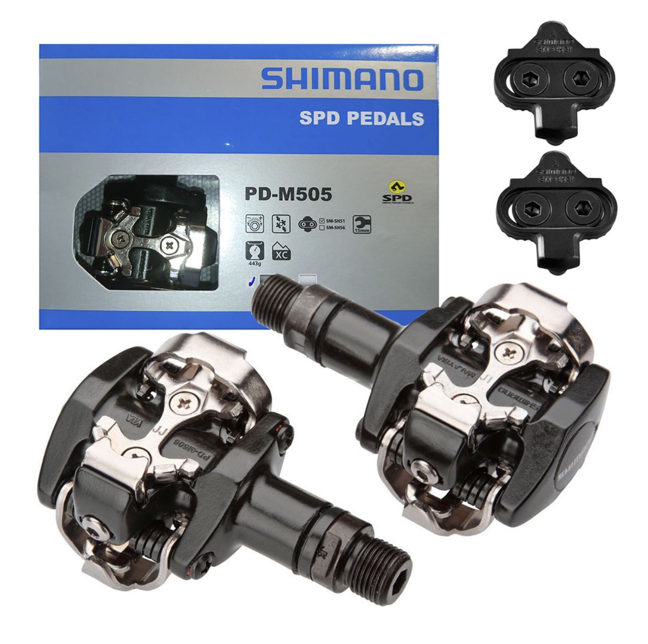 PEDAL MTB SHIMANO PD-M505  PRETO